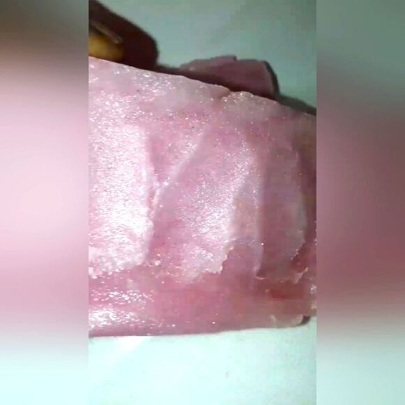 HAND crafted organic French Rose Sugar scrub soap bar - Picture 11 of 11